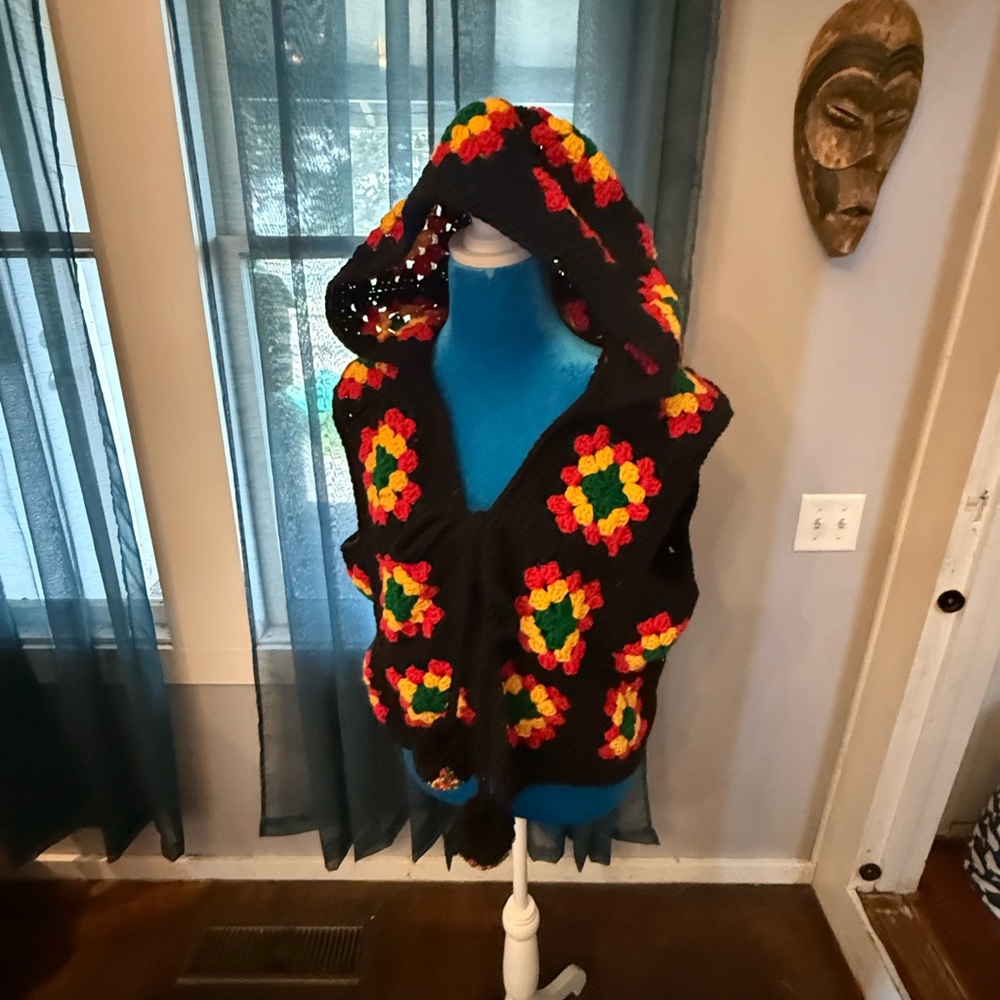 Colorful Crochet Women's Sweater
